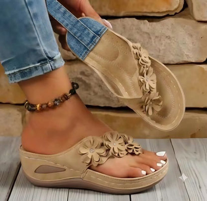 🔥Best Seller-Last Day Sale 60% OFF🔥Women's orthopedic flip-flops, suitable for all seasons, comfortable and breathable.